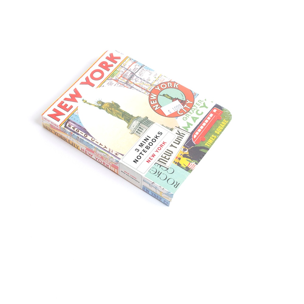 Cavallini, Memo & Notebooks, Art & School, 4"x5.5", Mini, Set, NYC, 376293